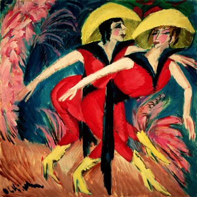 Tänzer in Rot, 1914 von Ernst Ludwig Kirchner